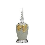 Vitale Yakut Silver Kapaklı Vazo 35 Cm Ak.je0177 Renksiz