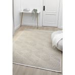 Vitali Home Fizy Beyaz Bej Halı Loop Sisal Halı Modern Dokuma Oturma Odası Salon Halısı 11290B