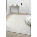 VİTALİHOME Fizy Beyaz Halı Loop Sisal Halı Modern Dokuma Oturma Odası Salon Halısı 13795A