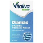 Vitaliva Diamax L-Karnitin Vitamin Mineral 30 Kapsül