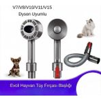 VitaLuxe Dyson V7/V8/V10/V11/V15 Uyumlu Evcil Hayvan Tüy Fırçası Başlığı - 1 Adet