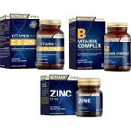 Vitamin Max ( C ,d , Zinc ) 60 Tablet +B Vitamin Complex 60 Tablet + Çinko 15 Mg 100 Tablet