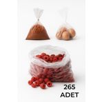 Vitapac Şeffaf Naylon Torba-265 Adet-Yumurta/ Bakliyat/Kuruyemiş Torbası,Ultra Kalın 1 Kg lık 20*30
