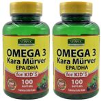 Vitapol Kids Omega 3 Kara Mürver 2x100 Kapsül