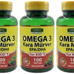 Vitapol Kids Omega 3 Kara Mürver 3x100 Kapsül