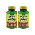 Vitapol Potasyum Kalsiyum Magnezyum Çinko Vitamin İçeren D3 2x100 Tablet