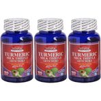 Vitapol Turmeric Milk Thistle Artichoke Zerdeçal Deve Dikeni Enginar 3x100 Kapsül