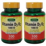 Vitapol Vitamin D3 K2 1000 IU 2x100 Kapsül