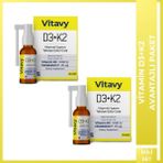 Vitavy D3K2 Vitamini Sprey 20 ml 2'li - Aromasız