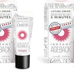 VITAYES Insant Ageback Anında Etkili Yüz Germe ve Sıkılaştırma Kremi - Göz Altı Torbaları ve Kırışıklıklarında Etkili Yüz Bakım Kremi - 15 ml 2li paket