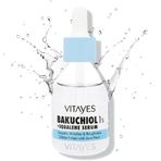 VITAYES Retinol Alternatifi Bakuchiol%1 ve Squalene Cilt Serumu, Kırışıklık Karşıtı, Cilt Onarıcı, Sıkılaştırıcı, Hücre Yenileyici, Vegan, Gündüz ve Gece Serumu, 30 ml
