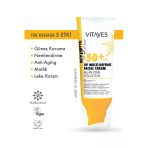 Vıtayes Yüz Güneş Kremi Spf50 Çok Fonksiyonlu Yüksek Uv Koruma Yaşlanma Karşıtı Nemlendirme Cilt Bakımı 50Ml