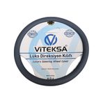 Viteksa Lüks Kokusuz Sert Silikon Direksiyon Kılıfı Siyah