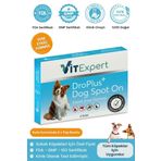 Vitexpert Droplus,Köpek,Damlası,Dış,Parazit,Pire,Kene,Bit,Ve,Deri,Bakımı,Için,Bitkisel,Damla,-,5,Tüp