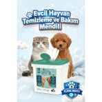 Vitexpert Evcil Hayvan Pati Tüy Kulak Göz Temizleme Mendili 250 Adet Hijyenik Bakım İçin