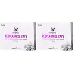 Vitisfera Resveratrol Caps – 200 mg Trans Resveratrol (Veri-te®), Üzüm Çekirdeği Ekstresi, Quercetin – 20 Vegan Kapsül (2 paketi)