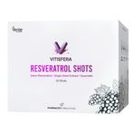 Vitisfera Resveratrol Shot – 200 mg Trans Resveratrol (Veri-te®) - 100mg Üzüm Çekirdeği Ekstresi - 50mg Quercetin – 20 Flakon - Orman Meyveleri Aromalı