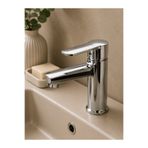 vitkar su armatürleri Kare Elite Mix Banyo Lavabo Bataryası - (Yerli Üretim) - Pirinç Gövde