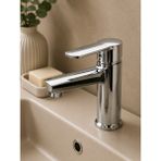 VİTKARSU ARMATÜR Kare Elite Mix Banyo Lavabo Bataryası (Yerli Üretim) Pirinç Gövde - Krom