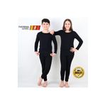 vitmo Çocuk Termal Siyah Alt-üst Takım Kışlık Içlik Unisex Siyah 11-13 Yaş
