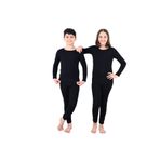 vitmo Çocuk Termal Siyah Alt-üst Takım Kışlık Içlik Unisex Siyah 5-7 Yaş