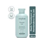 Vitolive Duş Jeli 300ml – Nazik Temizleyici Nemlendirici Dermatoloji Onaylı Vegan (%2 Organik Zeytinyağı)