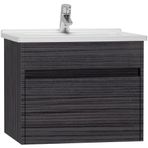 Vitra 54737 S50 60 cm Hasiente Siyah Lavabo Dolabı