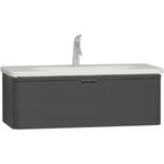 VitrA 56140 Nest Trendy 100 cm Parlak Antrasit Tek Çekmeceli Lavabo Dolabı