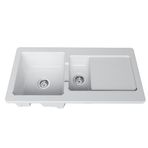 Vitra 5771B003-1408 100 cm Damlalıklı 1,5 Gözlü Eviye