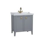 VitrA 62154 80 cm Valarte Gri Alt Modül ve Lavabo Banyo Dolabı
