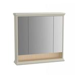 Vitra 62233 80 cm Valarte Fildişi Aynalı Üst Modül Banyo Dolabı
