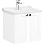 VitrA 68701 Root Classic Kapaklı 60 cm Mat Beyaz Lavabo Dolabı