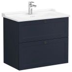 VitrA 68874 80 CM 2 Çekmeceli Mat Lacivert Root Classic Lavabo Dolabı