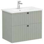 VitrA 69442 80 CM 2 Çekmeceli Mat Retro Yeşil Root Groove Lavabo Dolabı