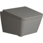 VitrA 7245B476-0090 Equal Rim Ex Kanalsız 54 cm Mat Taş Gri Asma Klozet