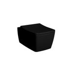 VitrA 7672B070-0559 56 cm Siyah Metropole Rim-ex Asma Klozet