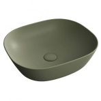 Vitra 7810B475-0016 Plural Kare 45 cm Mat Yosun Yeşili Alçak Çanak Lavabo
