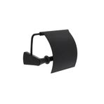 VitrA A4408636 Mat Siyah Base 800 Kapaklı Tuvalet Kağıtlığı