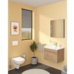 Vitra A44100 Base 400 Uzun Mat Siyah Havluluk