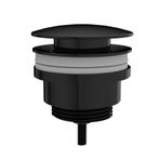 VitrA A4514939 Lavabo Yuvarlak Süzgeci, Parlak Siyah