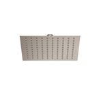 VitrA A4579234 Bliss Square 2 Fonksiyonlu Fırçalı Nikel Duş Başlığı