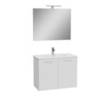 VitrA Ardea 69562 Banyo Dolabı Seti Kapaklı, 80 cm, Parlak Beyaz