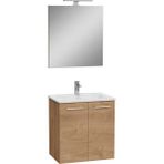 Vitra Ardea 69566 Kapaklı Banyo Dolabı Seti, Altın Meşe Malzeme, Modern Tasarım, 60 Cm