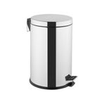 Vitra Arkitekta A44017 Krom 20 lt Yavaş Kapanır Kapaklı Çöp Kovası
