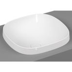 VitrA Frame Tezgahüstü lavabo 5654B403-0016 Yuvarlak - kompakt - 40x39 cm - armatür deliksiz - su taşma deliksiz - Clean