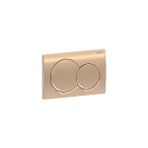 VitrA Geberit ALPHA01 115.035.QA.1 Kumanda Kapağı - Çift Basmalı - Bronz - Krom - Kumanda Paneli