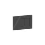 VitrA Geberit SIGMA01 115.660.DW.1 Kumanda Kapağı Çift Basmalı - Parlak Siyah - Krom - Kumanda Paneli