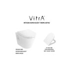 VitrA Integra Asma Klozet Açık Montaj -0850, Vitra Unıversal Soft Klozet Kapağı 121-003-909 7063L003