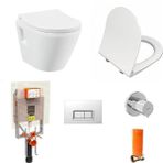 Vitra İntegra Asma Klozet + Vitra Slim Duroplast Klozet Kapağı + Gömme Rezervuar 7063L003-0850