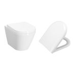 VitrA İntegra Kanalsız Asma Klozet (Yanları Kapalı) + Yavaş Kapak 7041L003-0090